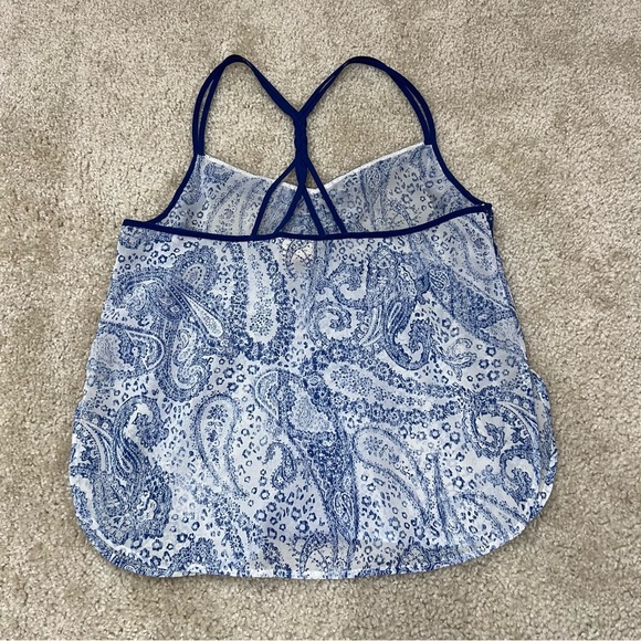 DayTrip Strappy Sheer Tank Tops Lot 2 Women’s Size Medium Blue/Orange Polyeste - Picture 6 of 15